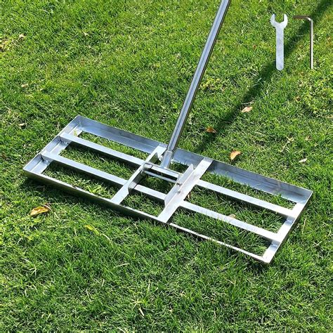 SurmountWay Lawn Leveling Rake, 45X10inch Lawn Leveler 